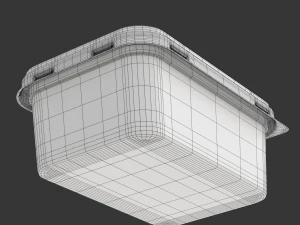 Full Margarine Box 3D Model