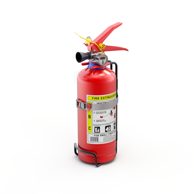 Car Fire Extinguisher 3D Model .c4d .max .obj .3ds .fbx .stl .blend 