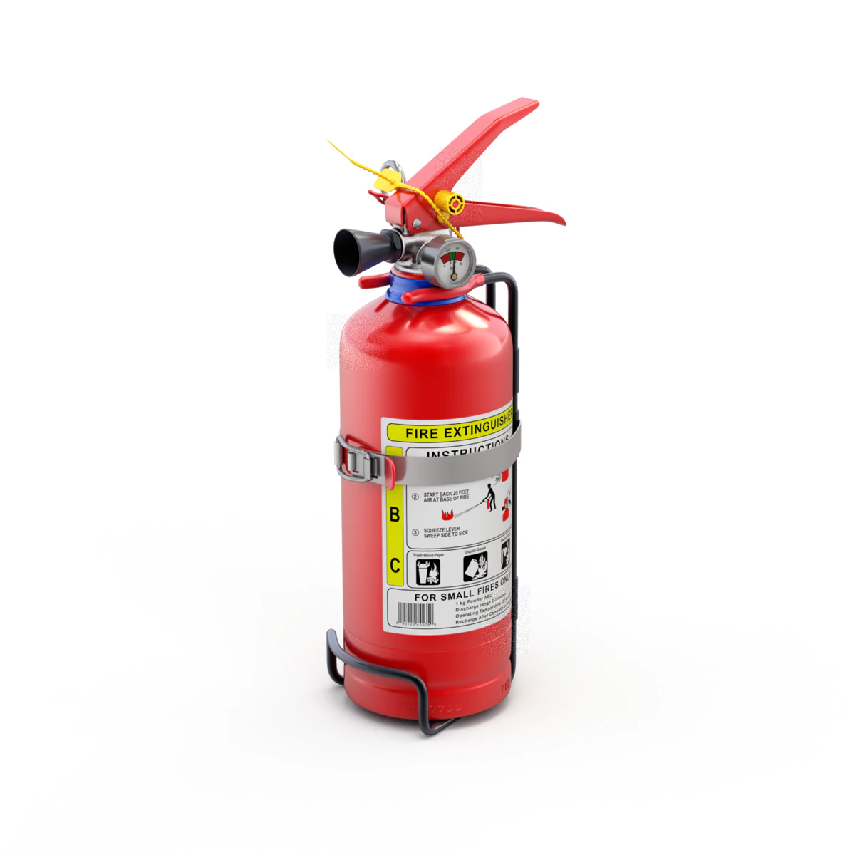 Car Fire Extinguisher 3D Model .c4d .max .obj .3ds .fbx .stl .blend 