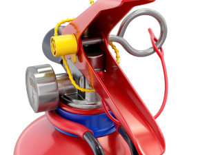 Car Fire Extinguisher 3D Model