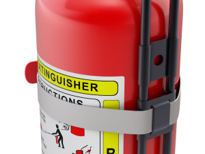 Car Fire Extinguisher 3D Model