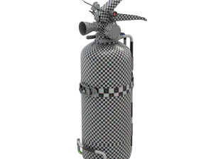 Car Fire Extinguisher 3D Model