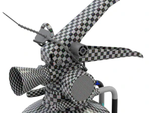 Car Fire Extinguisher 3D Model