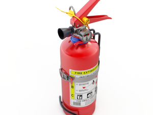 Car Fire Extinguisher 3D Model