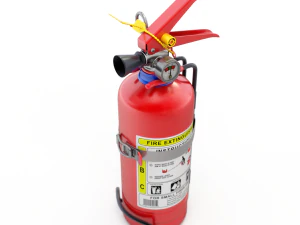 Car Fire Extinguisher 3D Model