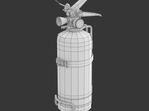 Car Fire Extinguisher 3D Model