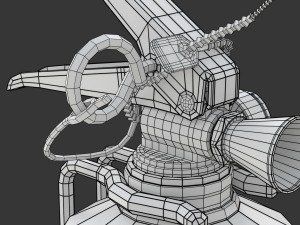 Car Fire Extinguisher 3D Model