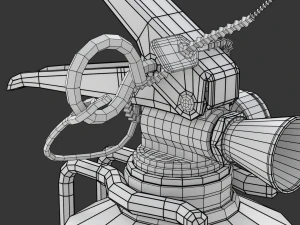 Car Fire Extinguisher 3D Model