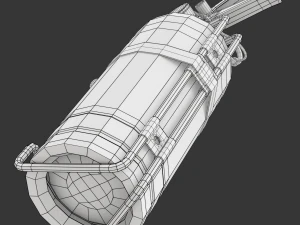 Car Fire Extinguisher 3D Model