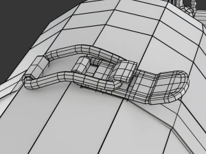 Car Fire Extinguisher 3D Model