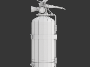 Car Fire Extinguisher 3D Model