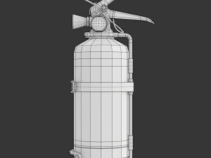 Car Fire Extinguisher 3D Model