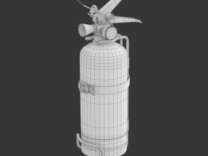 Car Fire Extinguisher 3D Model