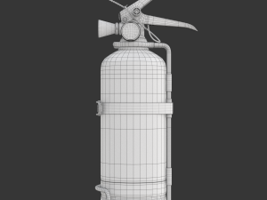 Car Fire Extinguisher 3D Model