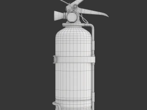 Car Fire Extinguisher 3D Model
