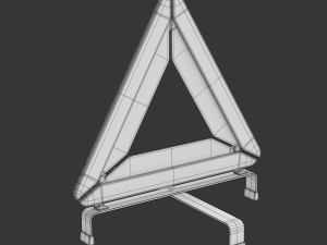 Warning Triangle 3D मॉडल