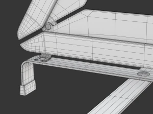 चेतावनी त्रिकोण 3D मॉडल