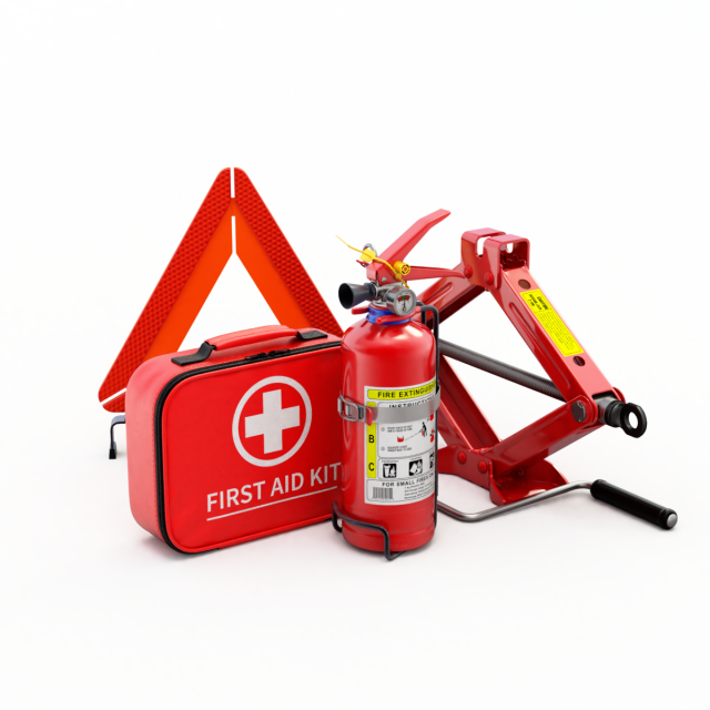 Safety Car Set 3D 모델 .c4d .max .obj .3ds .fbx .stl .blend 