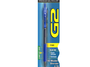 Ball Pen With Blister Pack 3D Model