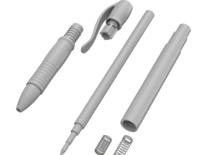 Ball Pen With Blister Pack 3D Model