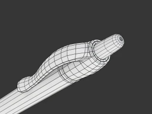 Ball Pen With Blister Pack 3D Model