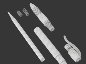 Ball Pen With Blister Pack Modelo 3D