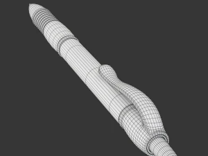 Ball Pen With Blister Pack 3D Model