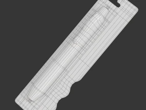 Ball Pen With Blister Pack 3D Model