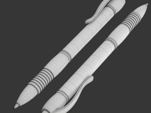 Ball Pen With Blister Pack 3D Model