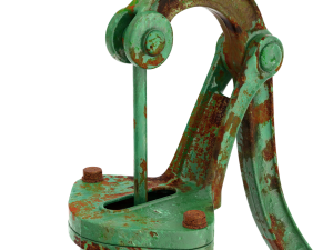 Vintage Water Hand Pump With Bucket 3Dモデル