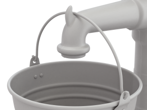 Vintage Water Hand Pump With Bucket 3Dモデル