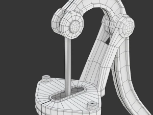 Vintage Water Hand Pump With Bucket 3D Model