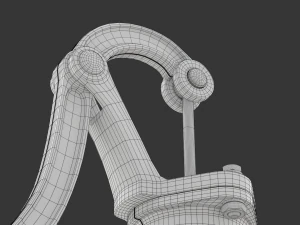 Vintage Water Hand Pump With Bucket 3D Model