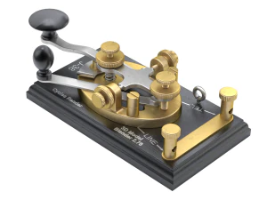 Morse Code Telegraphy Device 3D Model
