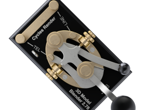 Morse Code Telegraphy Device 3D मॉडल