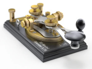 Morse Code Telegraphy Device 3D Model