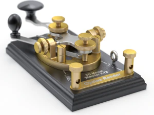 Morse Code Telegraphy Device 3D Model