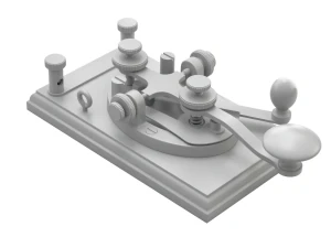Morse Code Telegraphy Device 3D Model