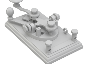 Morse Code Telegraphy Device 3D मॉडल