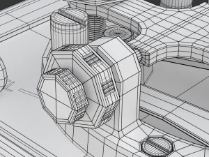 Morse Code Telegraphy Device 3D Model