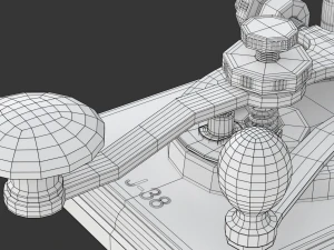 Morse Code Telegraphy Device 3D Model