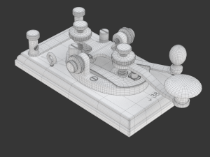 Morse Code Telegraphy Device 3D मॉडल