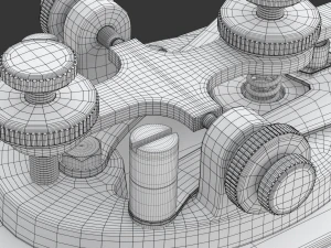 Morse Code Telegraphy Device 3D Model