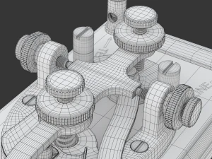 Morse Code Telegraphy Device 3D Model