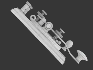Morse Code Telegraphy Device 3D Model