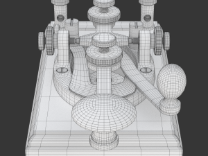 Morse Code Telegraphy Device 3D मॉडल