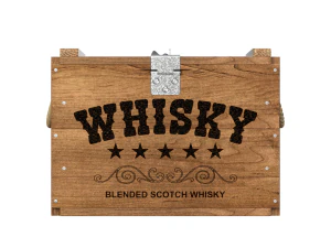 Whisky Wooden Crate 3D Model