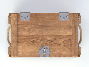 Whisky Wooden Crate 3D Model