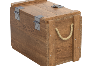 Whisky Wooden Crate 3D मॉडल