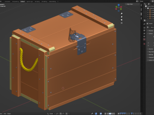 Whisky Wooden Crate 3D मॉडल